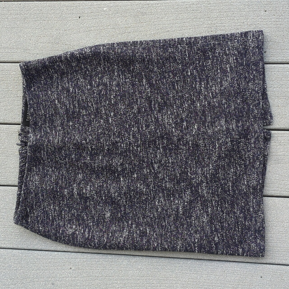 Talbots Blue Tweed Pencil Skirt